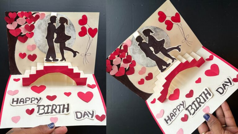 Happy Birthday card making ideas/Handmade Birthday card designs/ DIY Birthday pop-up card