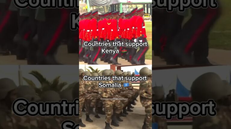 Countries that support Somalia vs countries that support Kenya #shorts Mushenee
