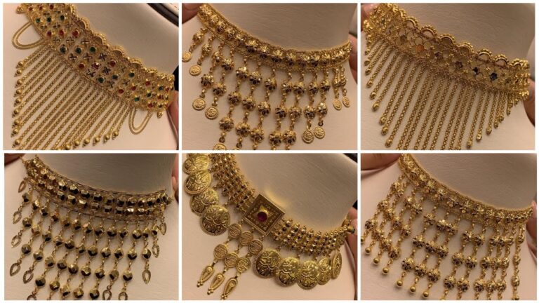 Gold Neclace designs, Variety necklaces for women