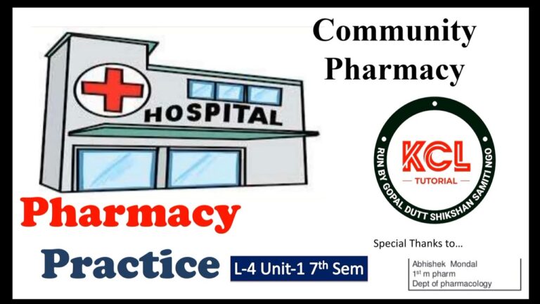 Community Pharmacy , Legal Requirements for Pharmacy , Layout  L-4 Unit -1 Pharmacy Practice 7th sem