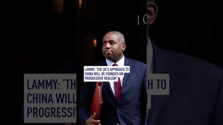 Lammy: ‘The UK’s approach to China will be founded on progressive realism’