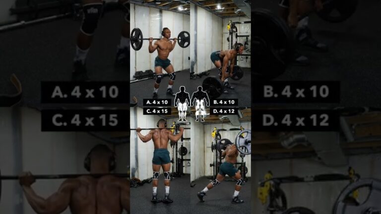 Barbell LEGS Workout (No Bench) #1