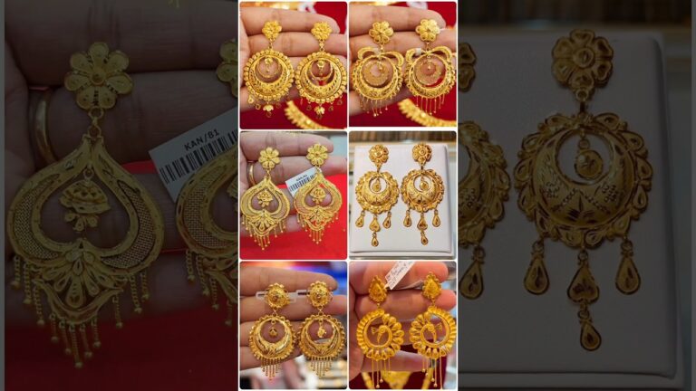 Latest Gold Earrings Designs/ kanbala earrings #shorts #gold #earrings #kanbala #shortvideo