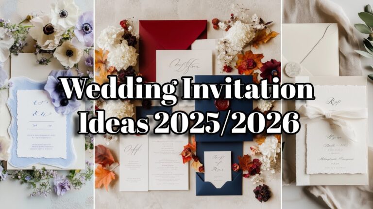 Wedding Invitation Ideas for 2025 & 2026 💌  8 Elegant Designs for Every Theme
