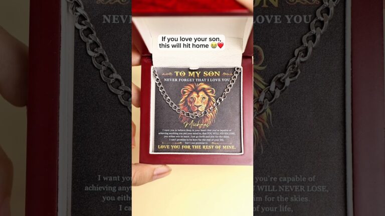 To My Son Gift From Mom/Dad | Personalized Men's Cuban Link Chain
