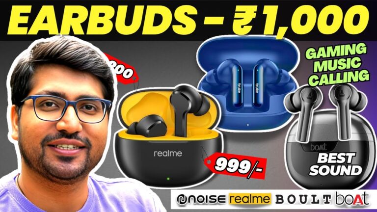 [TOP 3]🔥 Best Earbuds Under ₹1000 🎧⚡Best Earbuds For Music, Gaming & Calling