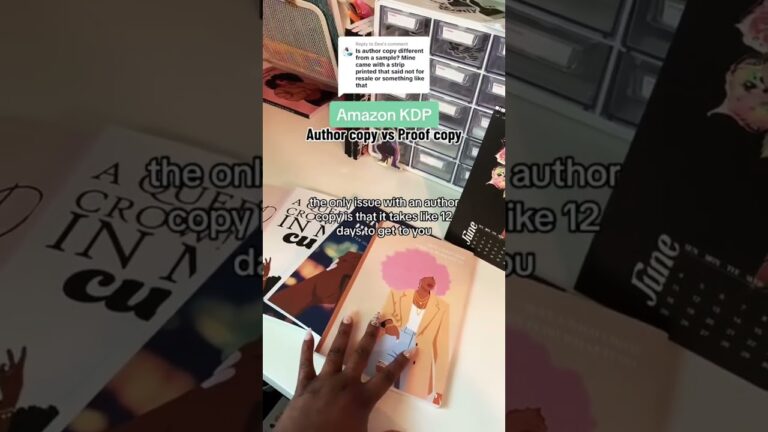 Amazon KDP: Authors copy vs Proof copy of your book #amazonkdptips #amazonbooks #sidehustle