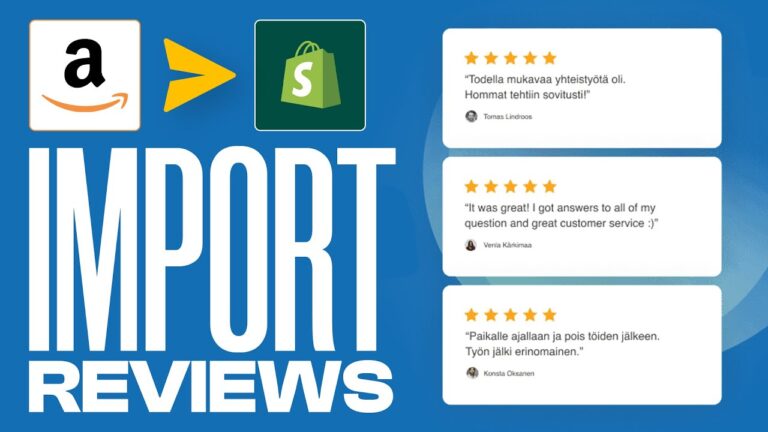 How To Import Reviews From Amazon To Shopify (2025) Step by Step
