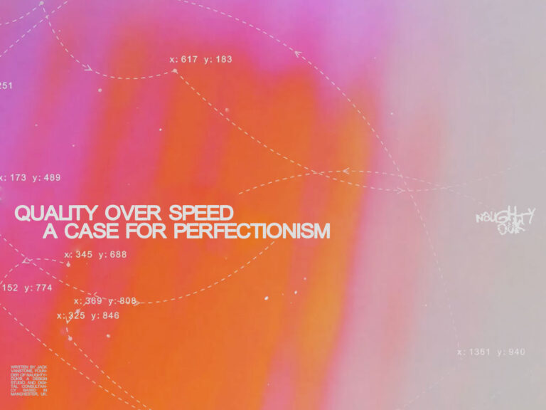 Quality Over Speed: A Case for Perfectionism