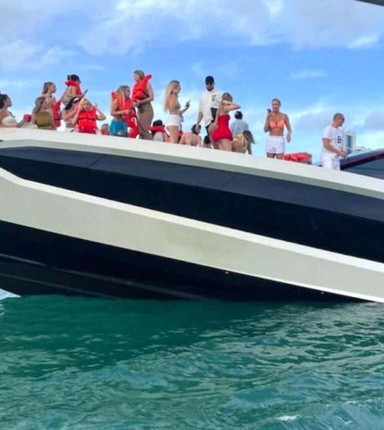 $4.7 Million Yacht with 30 Influencers Sinks Near Miami Beach