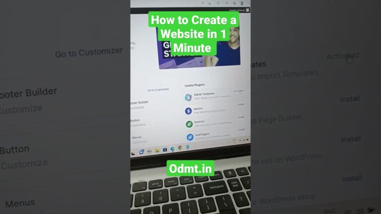 How to Create a Website in 1 Minute | Free Digital Marketing Course in Telugu 2023