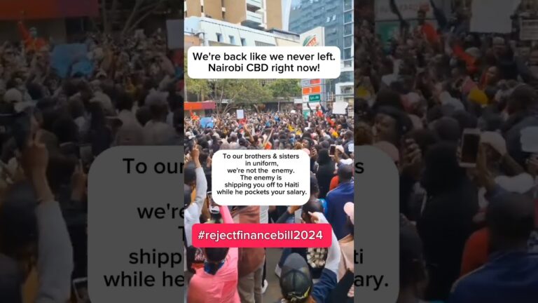 LIVE: #rejectfinancebill2024! Kenyans Take to Nairobi Streets in Massive Protest Mushenee