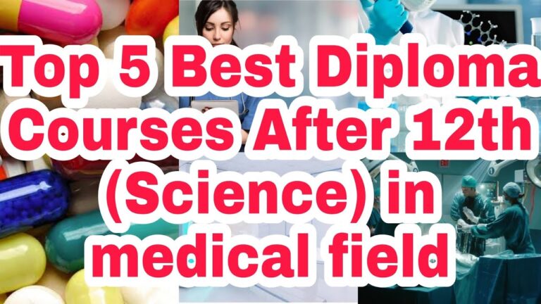 Top 5 best Diploma courses After 12th Science in medical field | Study_mania