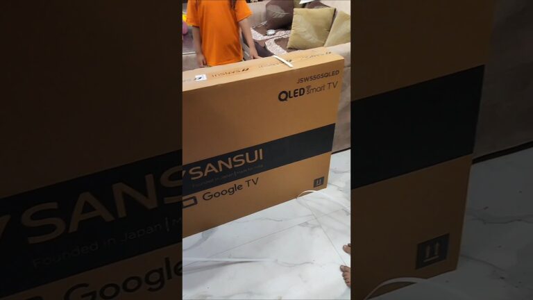 Sansui 55 inch ultra HD smart TV unboxing Installation #sansui #smarttv #ultrahd