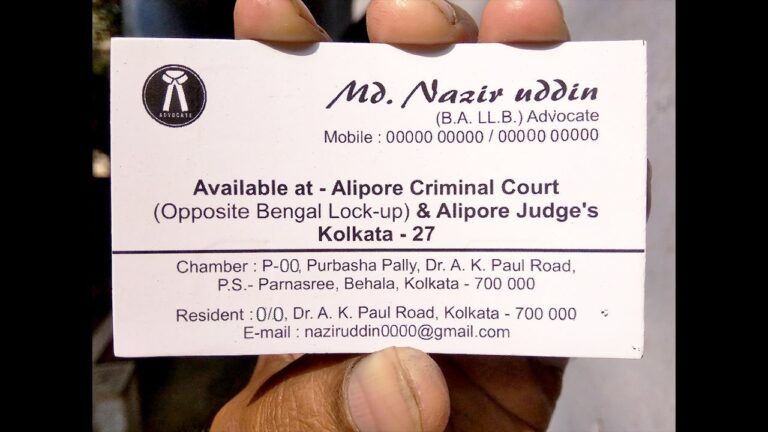 Professional Lawyer Visiting Card Design by Corel Draw x7