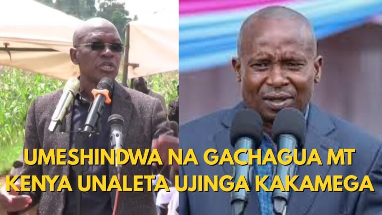 ''WEWE KINDIKI I'M YOUR SENIOR, PELEKA UJINGA MT KENYA SI HAPA KAKAMEGA!'' SENATOR KHALWALE ROARS Mushenee