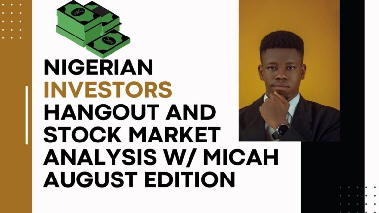 Nigerian Investors Hangout, Investment Opportunities + Afrimetrics Win + Q & A