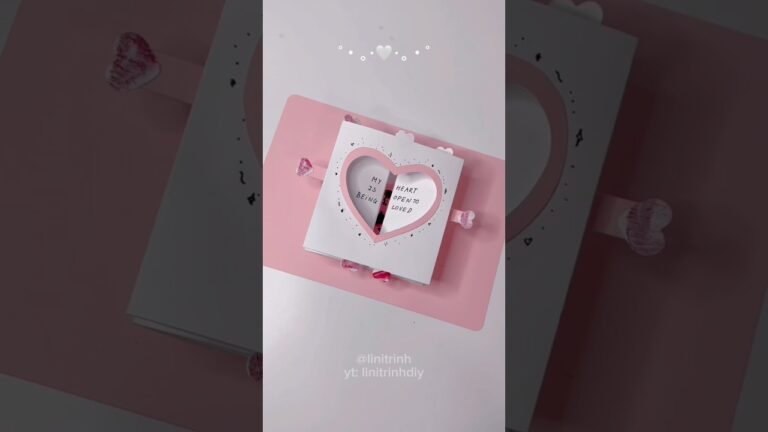 Open Heart – Pop Up Card – Cute Gift Card Idea