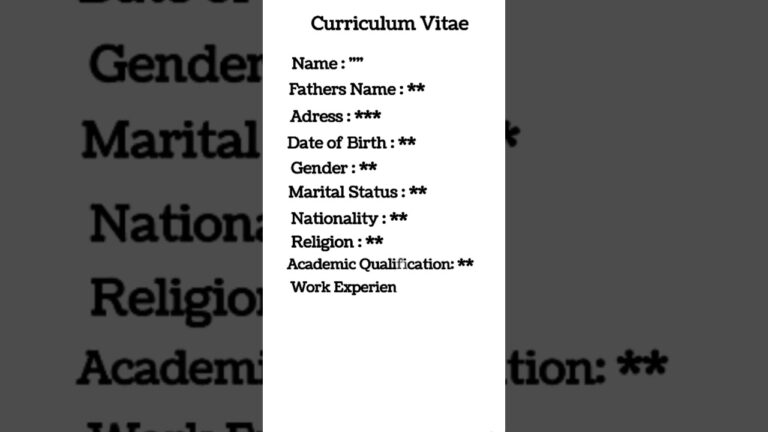 How to write a CV | CV Sample | CV writing | Resume Writing | How to write a CV in 2023 | CV