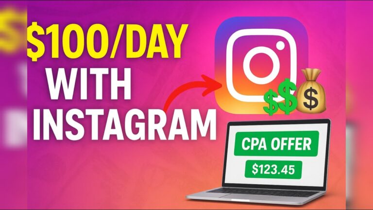 How to Make Money Online Fast with Instagram | CPA Marketing for Beginners 2025