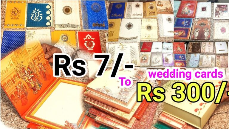 Latest Design Wedding Cards, పెళ్ళి పత్రిక రూ. 7/-   Wedding Card Hyderabad Wholesale Market