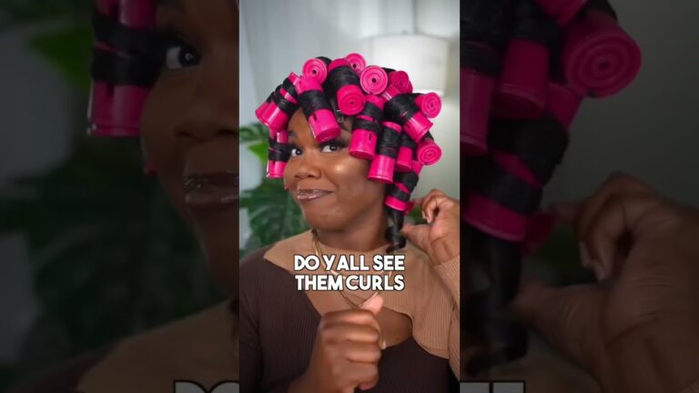 Perm rod set tutorial on natural hair #permrodset #rodset #naturalhair #naturalhairstyles