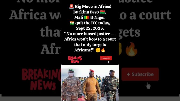 Africa Defies the West: Burkina Faso, Mali, Niger Leave ICC #news #africa #shorts