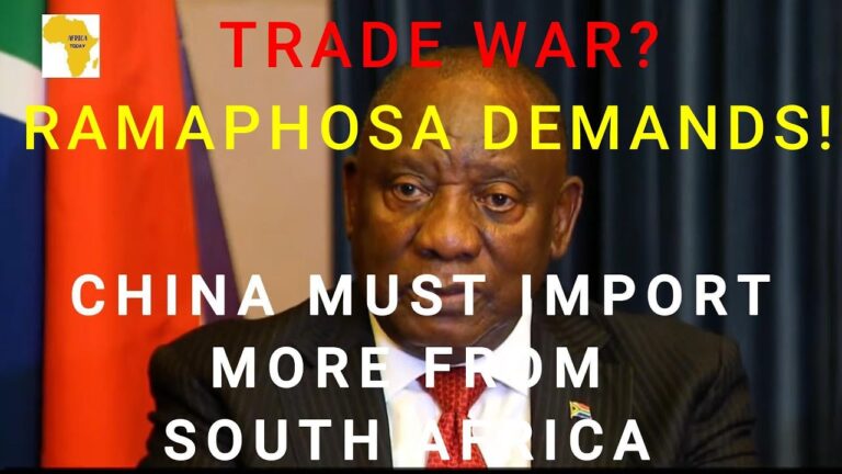 RAMAPHOSA: CHINA HAS AN UNFAIR ADVANTAGE ON THE TRADE AGREEMENT! SOUTH AFRICA'S TEN POINT PLAN