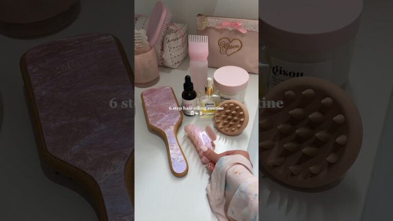 weekly hair oiling routine🫧 #haircare #hairoiling #haircareroutine #haircaretips #hairtreatment