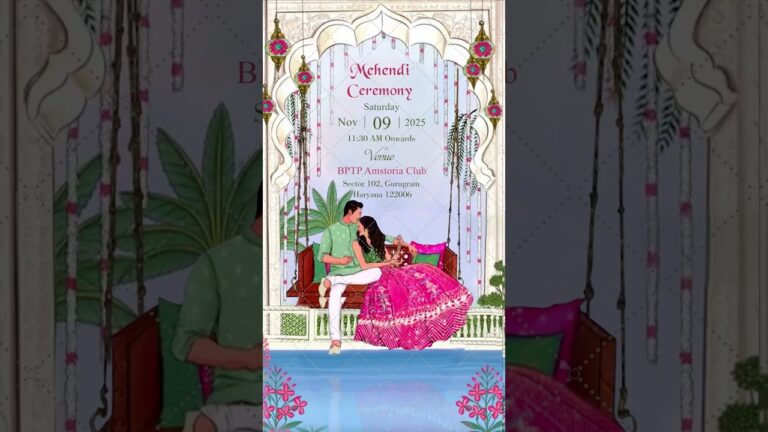 Luxury Wedding Card Design | 10143PR | Wedding Invitation Ideas 2025 #wedding #invitations