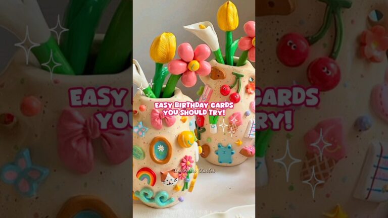 Easy Birthday Cards!🎴🌷#shorts #music #diy #cards #birthday #gift #ideas #trending #craft #origami