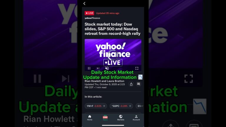 Daily Stock Market Update and Information 📉 #stock #stocks #update #stockmarketnews