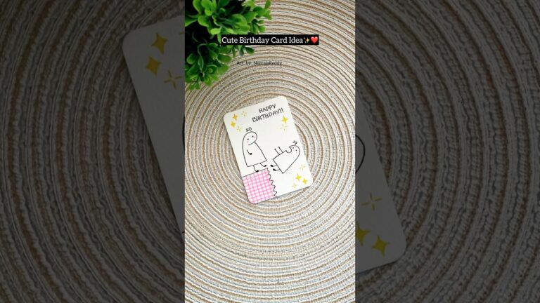 Cute birthday card idea for your loved ones | easy gift card ideas #diy #craft #handmade #giftideas