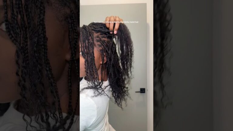 ✨4C Mini Braids w/ Human Hair Extensions ✨ #naturalhair #bigchopjourney #naturalhairstyles #4chair