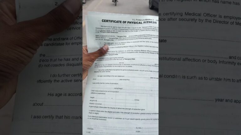 #Physical Fitness Certificate Kosam maa Kastalu ☹️😟🤦🤦