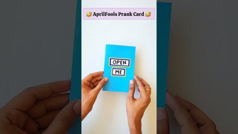 🤣Best Aprilfools card making 🎊 , how to make pop up card