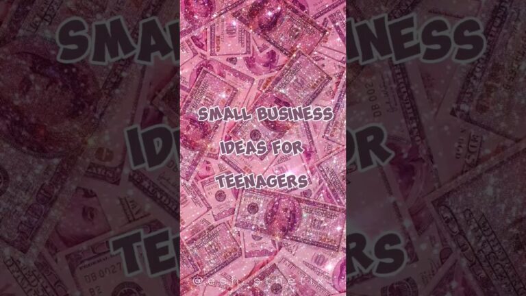 Small business ideas for teens ✨💕 #aesthetic #trendingshorts