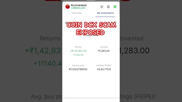 SCAM BY COIN DCX PIEPIE COIN | FRAUD COIN DCX #coindcxapp #scammer #cryptocurrency