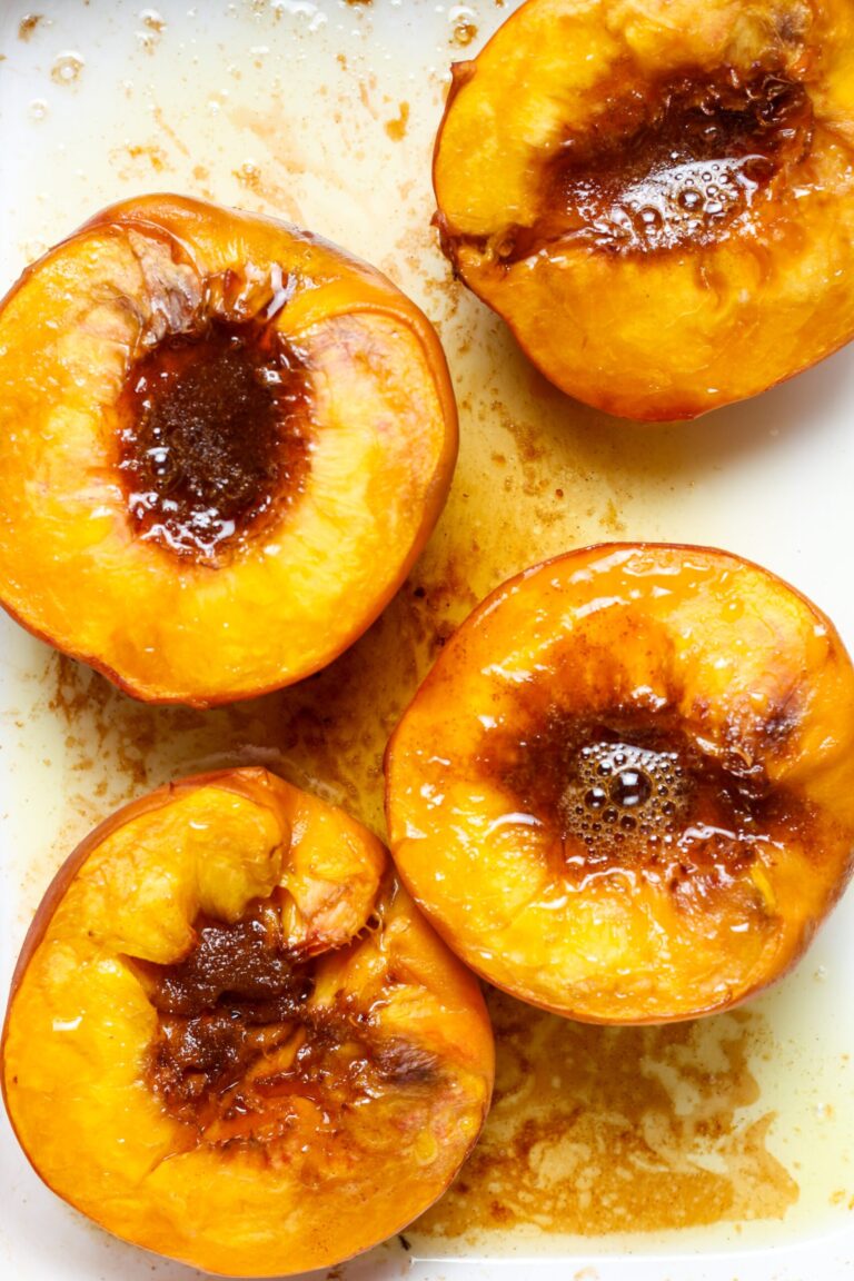 Baked Peaches ⋆ 100 Days of Real Food