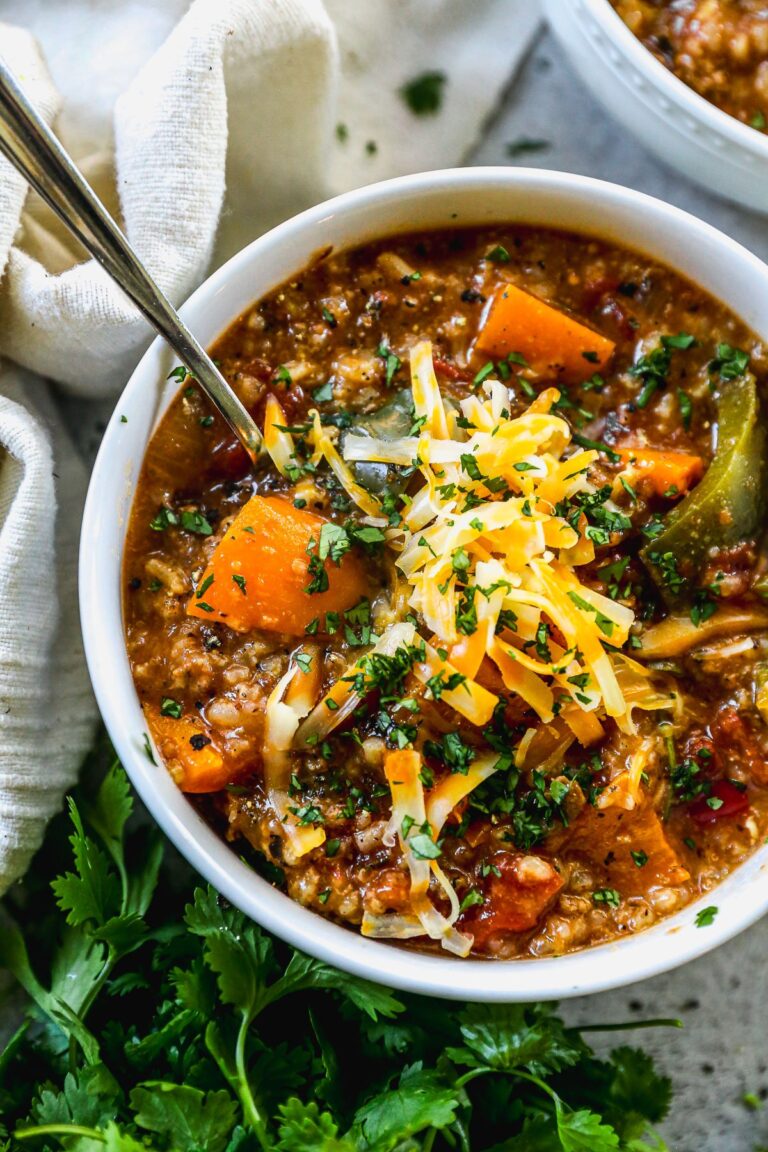 Hearty Stuffed Pepper Soup