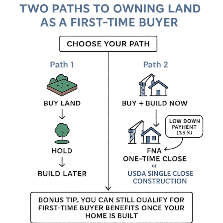 Can First-Time Home Buyers Buy Land? (What It Takes + Your Options)