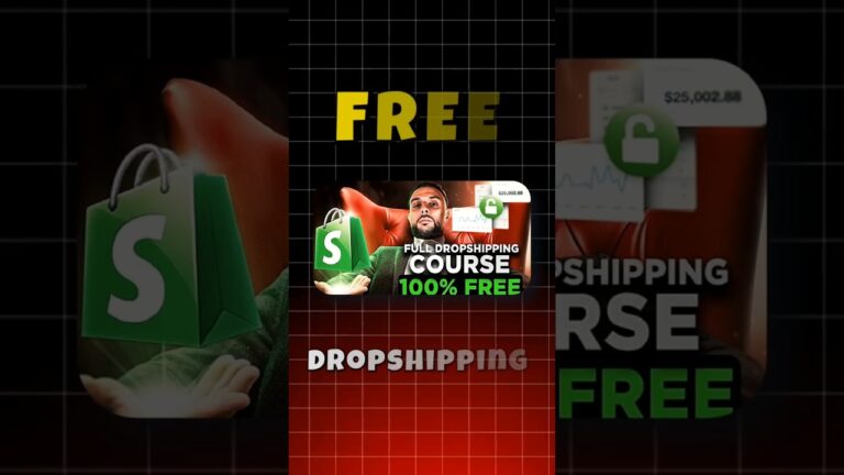 Advance Dropshipping Free Course [ link in about] #shorts