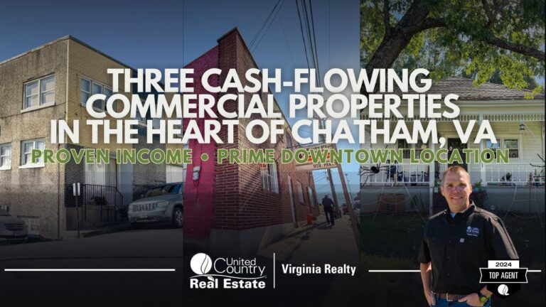 Commercial Investment Opportunities in Chatham VA | 3 Income Producing Properties