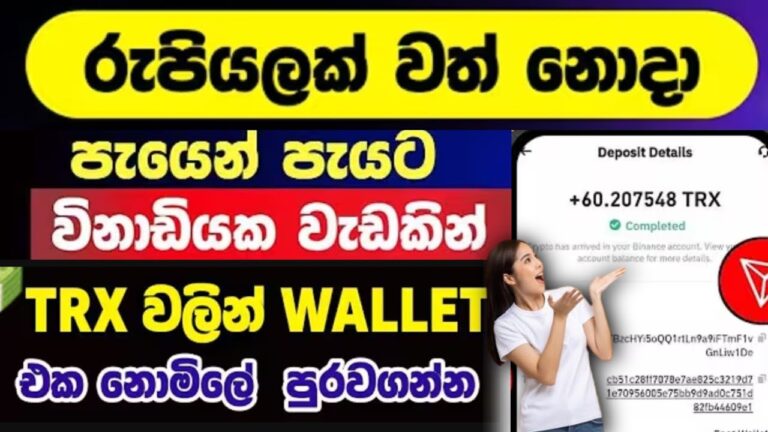 Earn money online sinhala | Make money online | online jobs at gome | free trx earning site 🤑