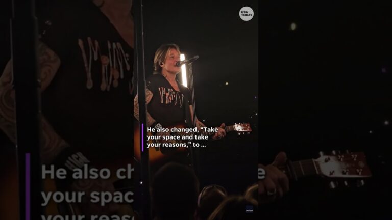 Watch Keith Urban change song before Nicole Kidman divorce news