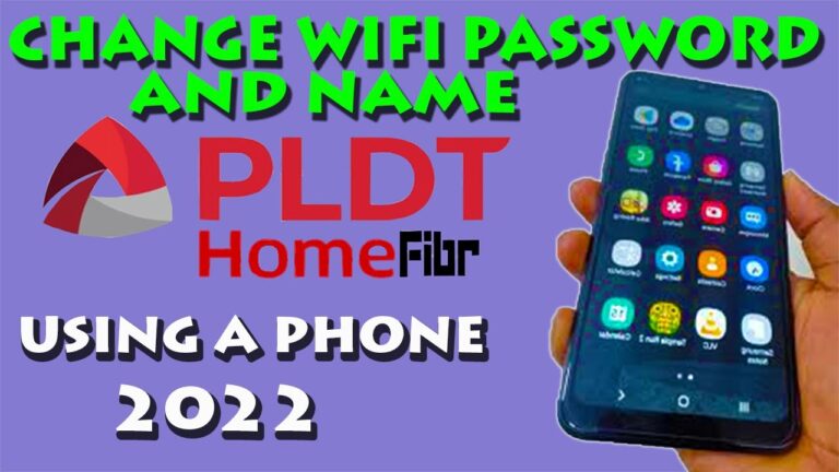HOW TO CHANGE WIFI PASSWORD AND NAME OF PLDT HOME FIBR USING PHONE 2022