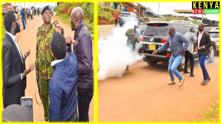 Gachagua allies TEARGASSED in Kigumo Muranga while trying to hold a DCP Rally outside Church Mushenee