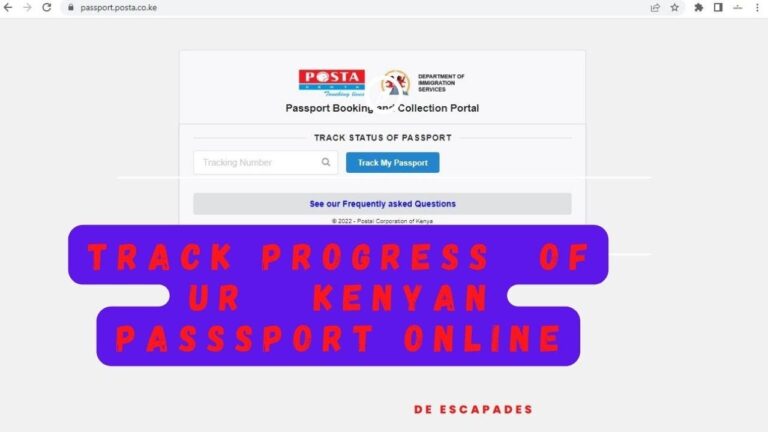 Track the Progress of your Kenyan passport online Mushenee