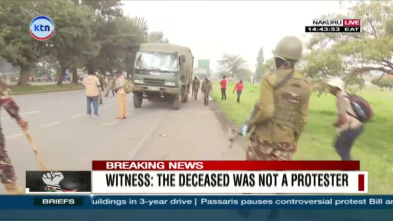 Chaos erupts in Nakuru town as protesters clash with police Mushenee