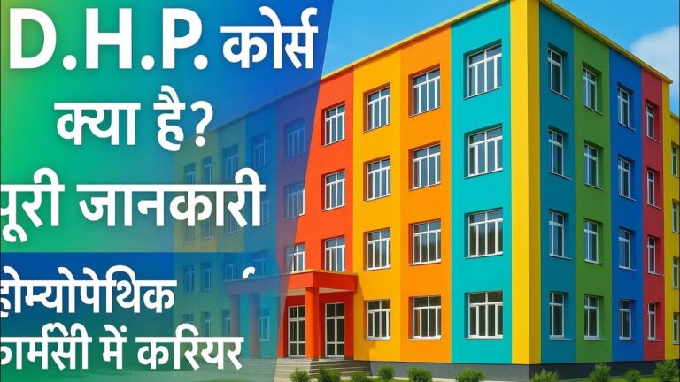 Diploma in Homeopathic pharmacy course details Hindi, DHP COURSE FULL DETAILS, SCOPE OF DHP CAURSE